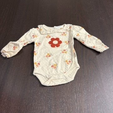 Rabbit + Bear Organic Cotton Set - Size 0-3M - Red Flower - photo 3