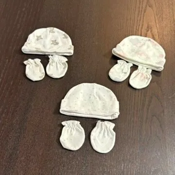 Piccolo Bambino Hat & Mittens Set - One Size - Pink