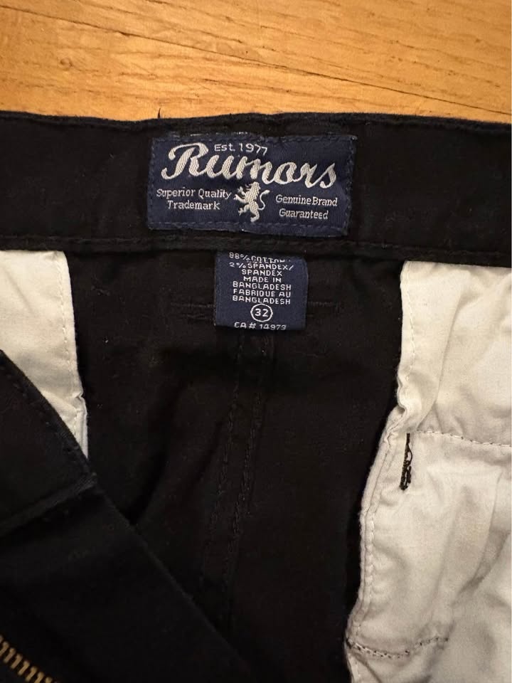 Mens Black pants joggers size 32x27 - photo 2