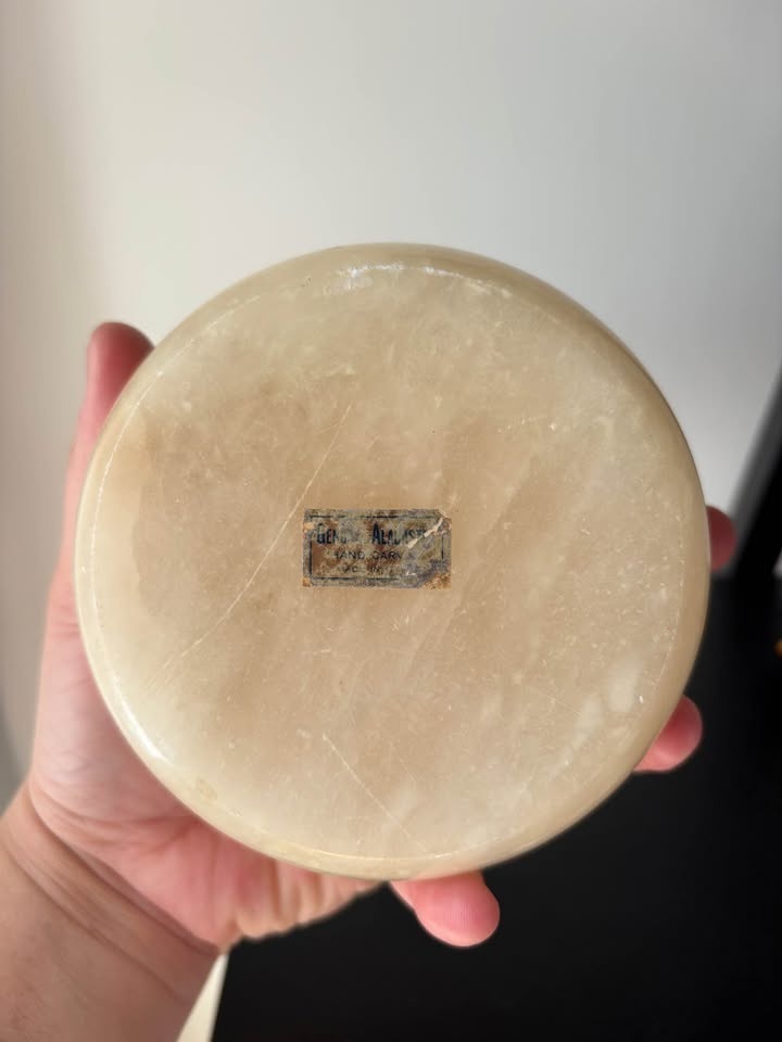 Vintage Alabaster Jewelry Box/Trinket Box - photo 4