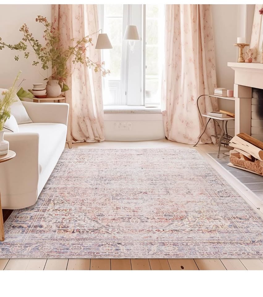 Brand new Bileehome rug 9x12 pink boho carpet 3.6x2.7m - photo 2