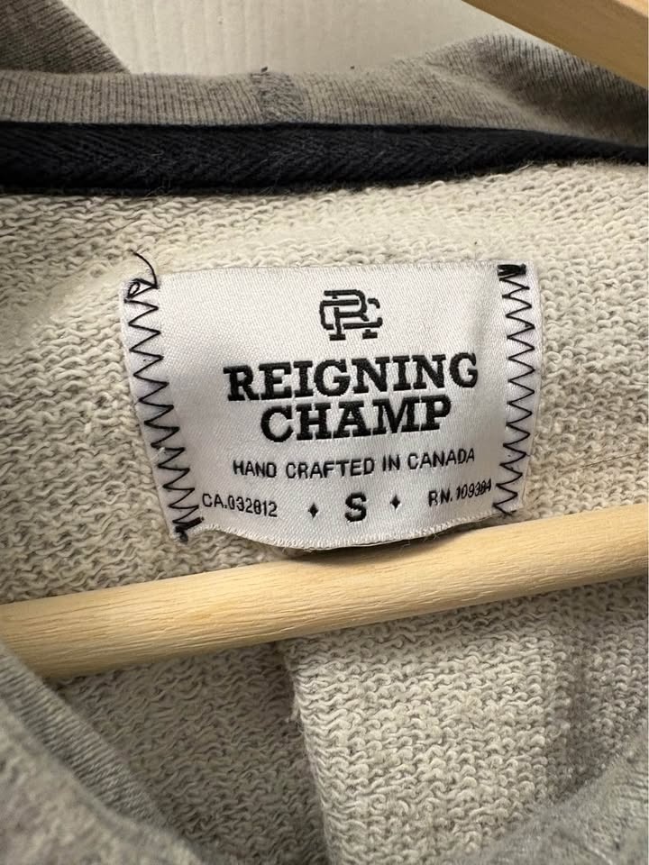 Reigning Champ Heavyweight Grey Hoodie Size Small - photo 4