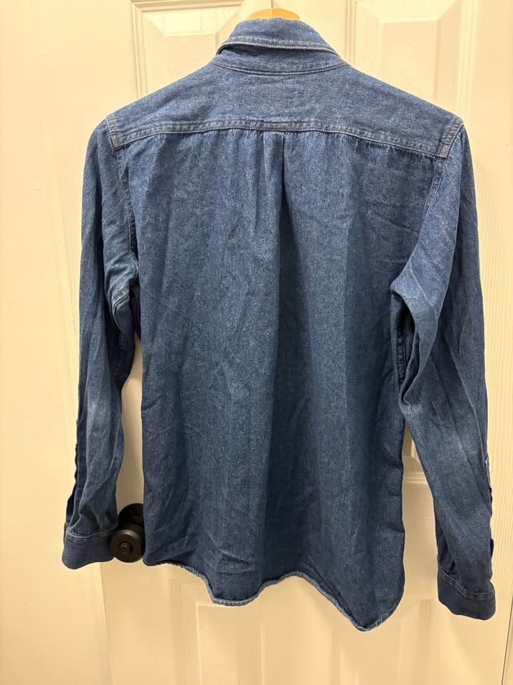 Muttonhead Unisex Size Medium Denim Button Up - photo 2