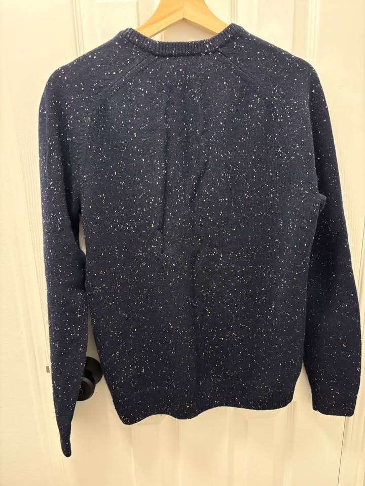 Club Monaco Wool Speckled Blue Sweater Men’s Size Small - photo 2