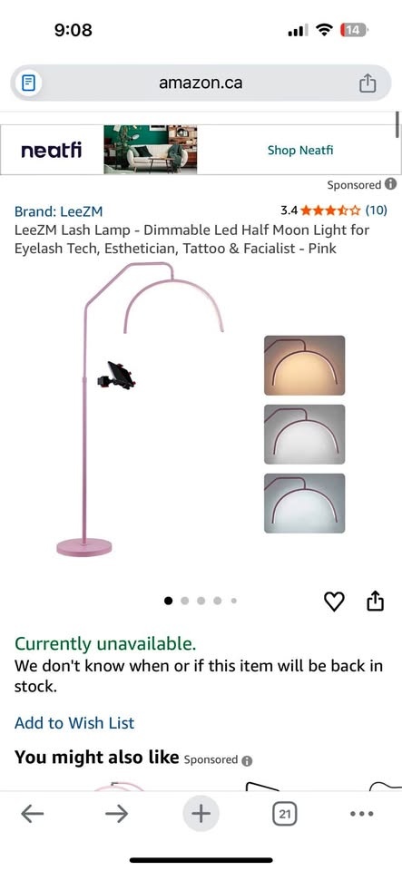 Brand new leezm lamp