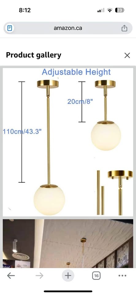 New Efinehome lighting hanger rod
