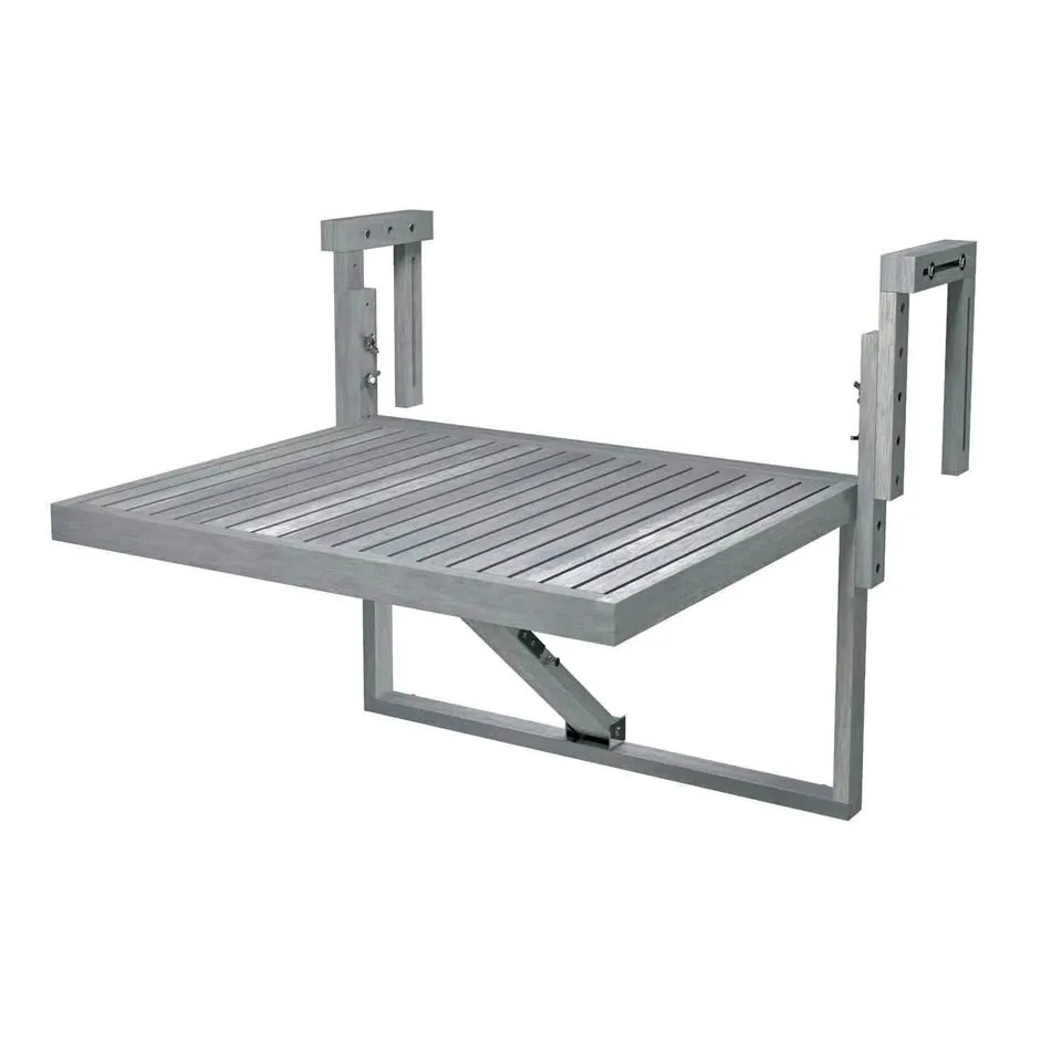 INTERBUILD STOCKHOLM Acacia Balcony Railing Table thumbnail