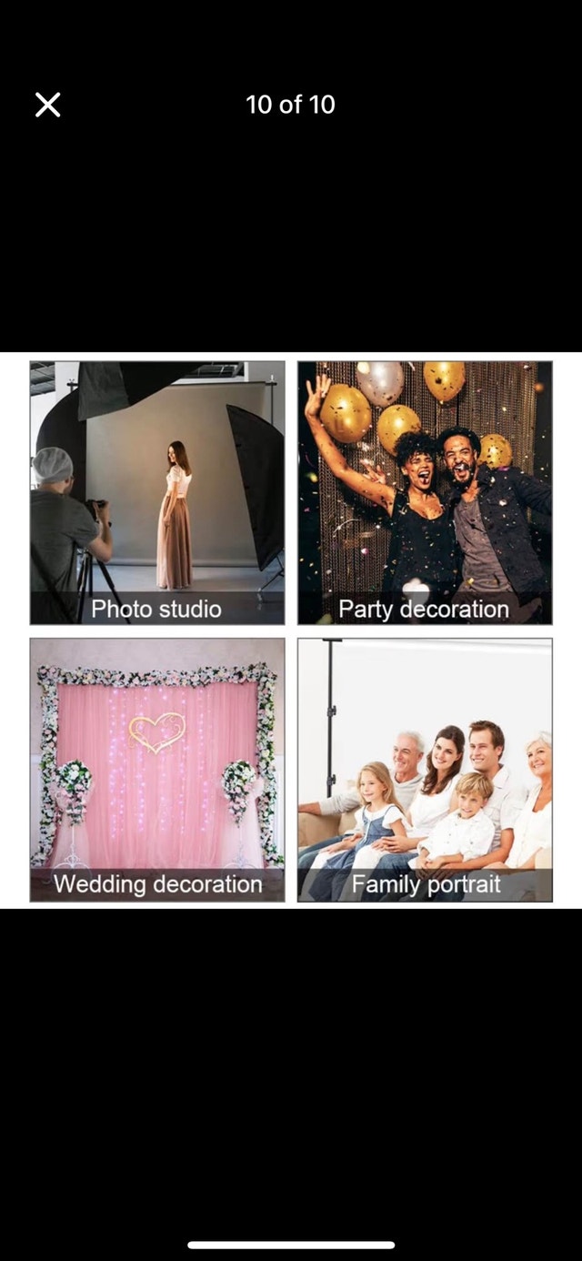 10x10 ft Backdrop Stand Kit