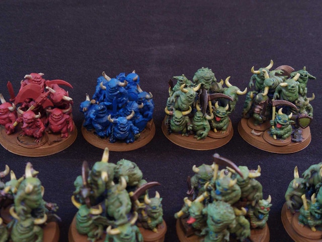 Nurglings Warhammer Painted