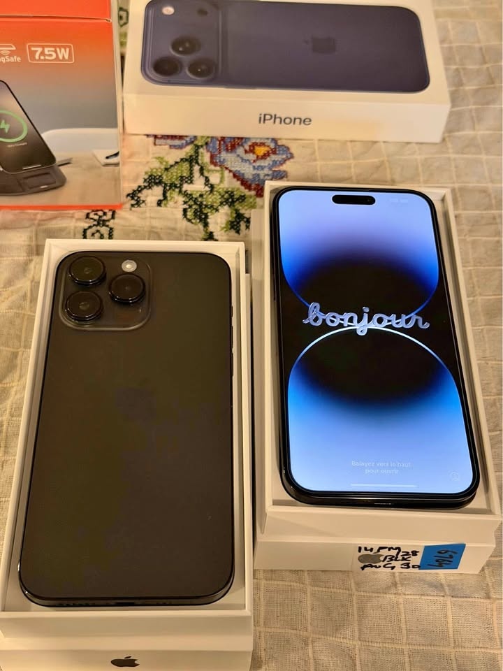📱📱 2 iPhone 14 Pro Max – Jet Black (128GB) 📱