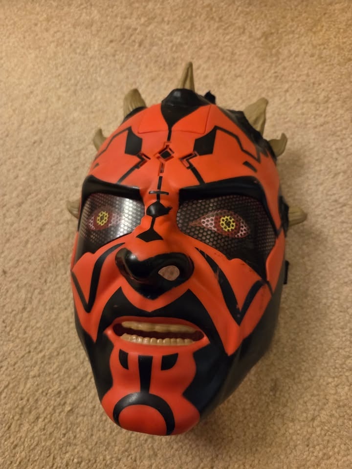 Darth Maul Mask and Lightsaber