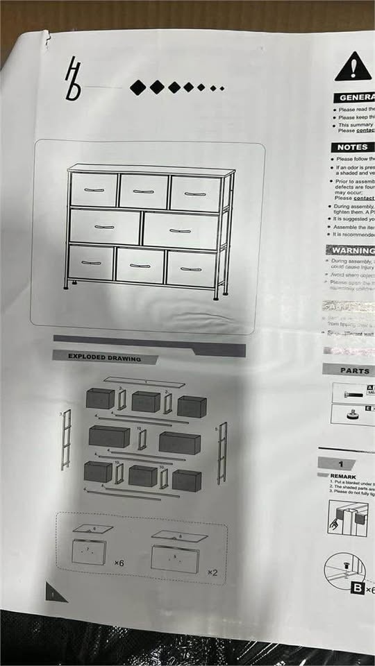 8 Drawer Dresser - Still in the box - photo 3