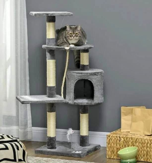 PawHut 46” Multi-Level Cat Tree – Brand New