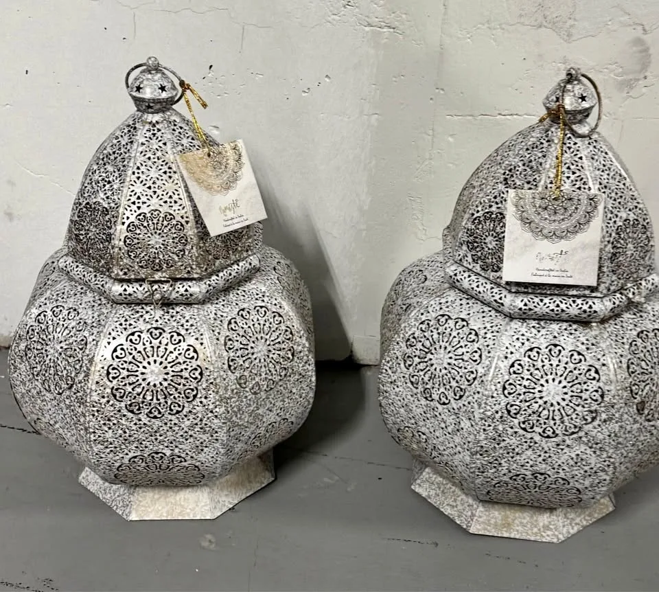 Brand new 18” White lanterns