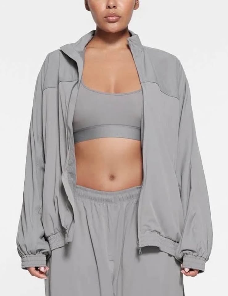 SKIMS Oversized Track Jacket Windbreaker Sz Med - NWOT - photo 3