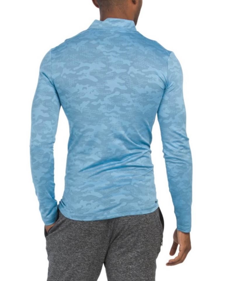 SPYDER Active Camo Print Jacquard Quarter Zip Top - photo 2
