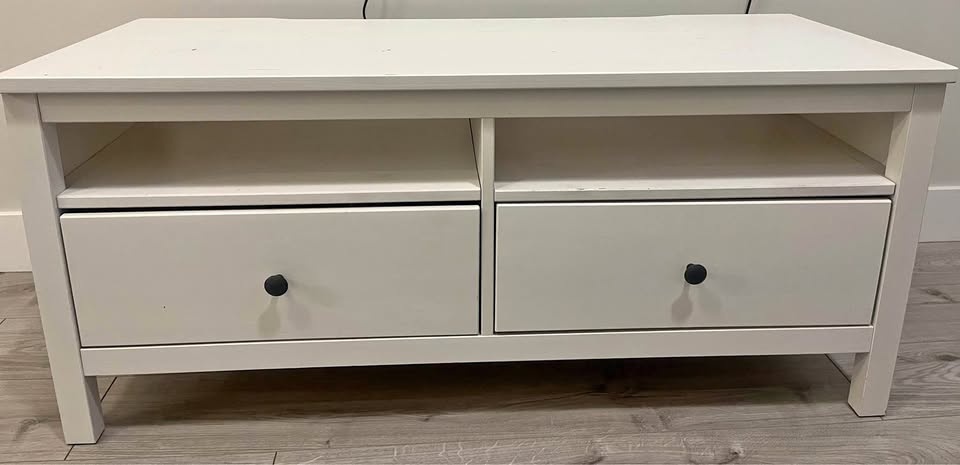 White Wooden TV Stand