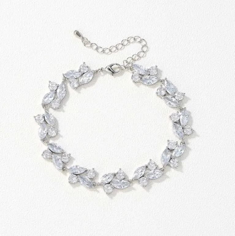 SWEETV Marquise Crystal Rhinestone Bracelet image indicator(4)