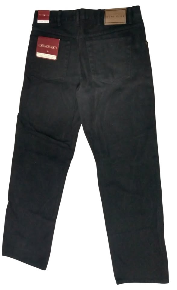 Mens Jeans Pants Streight Style Cotton Black - photo 2