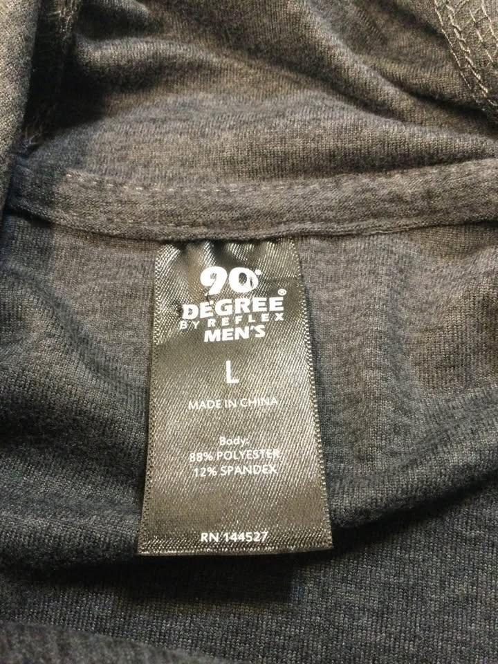 90 DEGREE BY REFLEX Heathered Raglan Hoodie, Sz L - photo 3