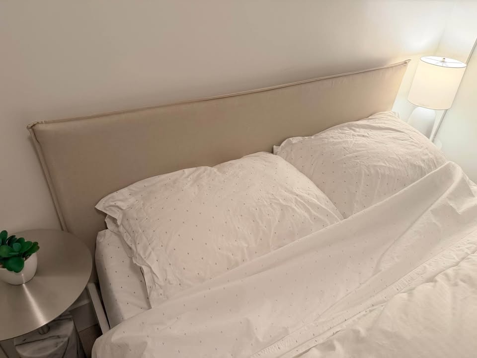 Full IKEA KLEPPSTAD Double Bed (+ Mattress + Bedding) Basically - photo 3