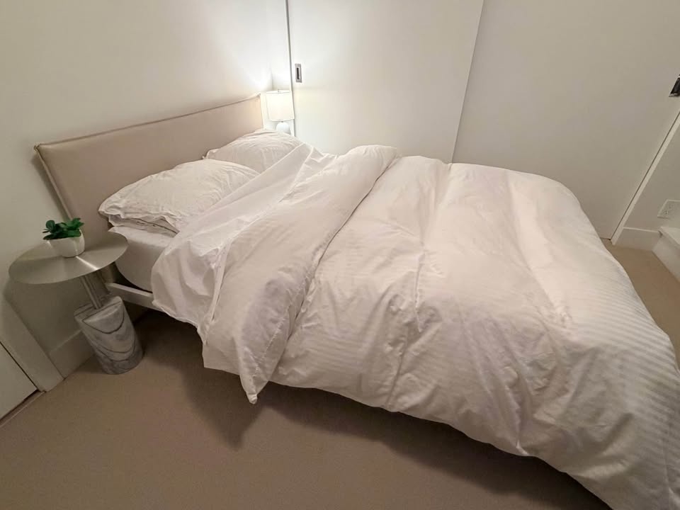 Full IKEA KLEPPSTAD Double Bed (+ Mattress + Bedding) Basically - photo 5