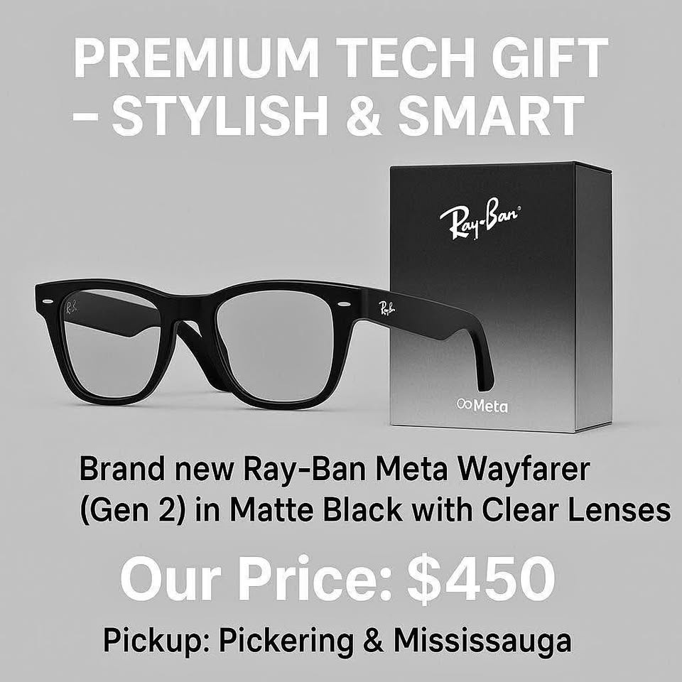 Ray-Ban | Meta Wayfarer (Gen 2) - Matte Black, Clear lenses