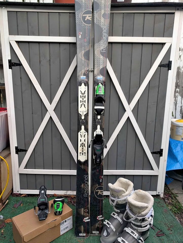 Ski package 162cm skis + boots