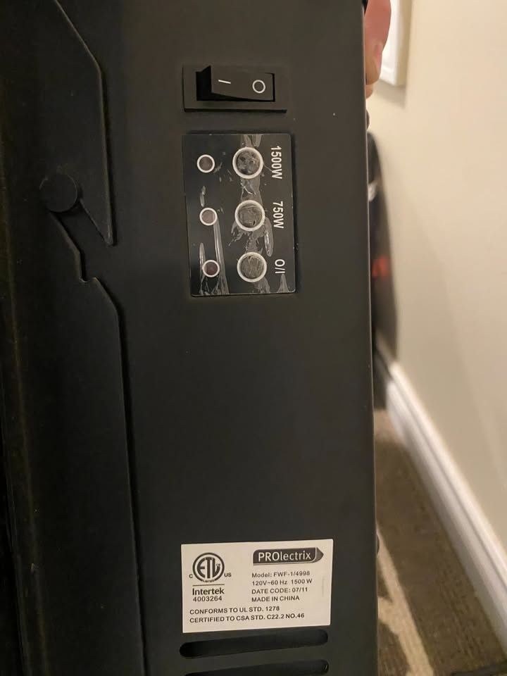 🔥PROlectrix Electric Fireplace Heater – 1500W - photo 2