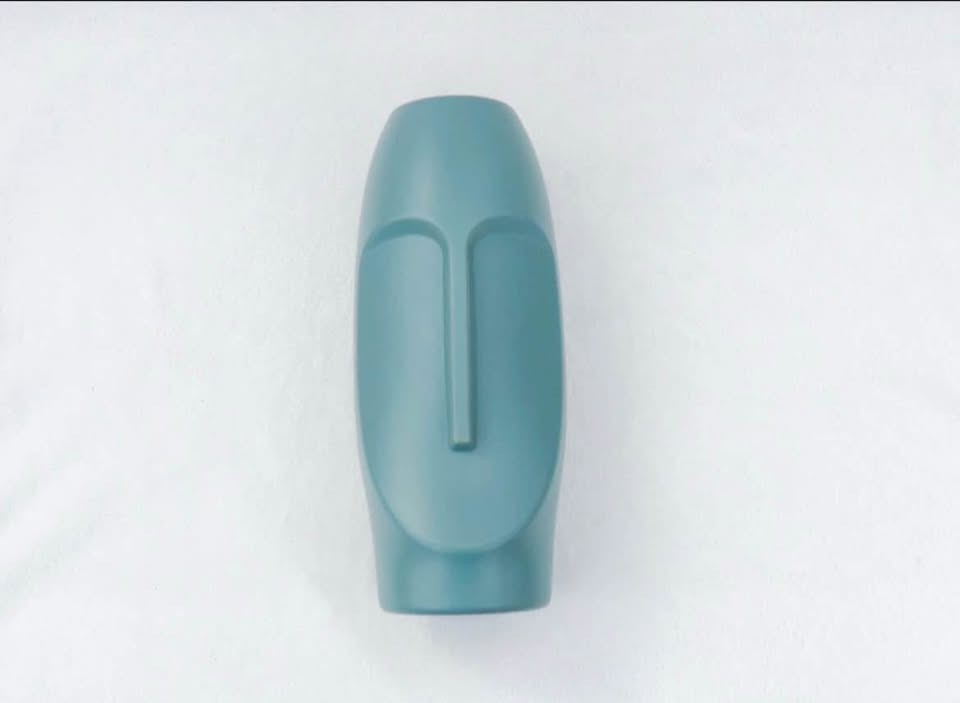 *NEW* PLASTIC face vase, dark blue SOLD - photo 3