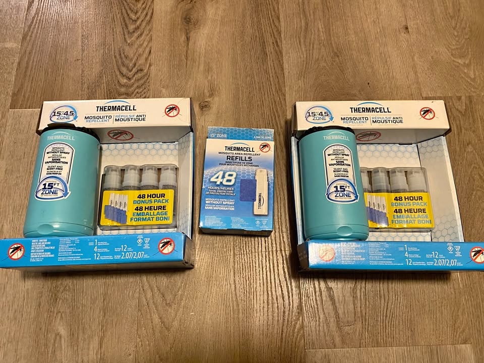 🦟 Thermacell Mosquito Repeller Set + 48hr Refills (2 Units)