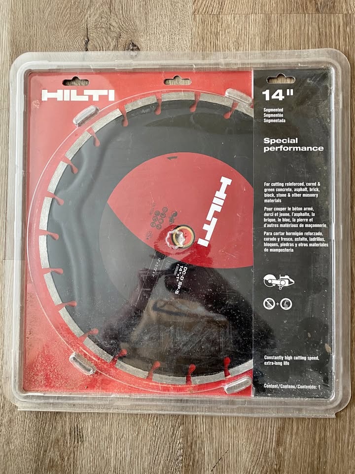 Hilti 14" Diamond Concrete/Masonry Blade – NEW