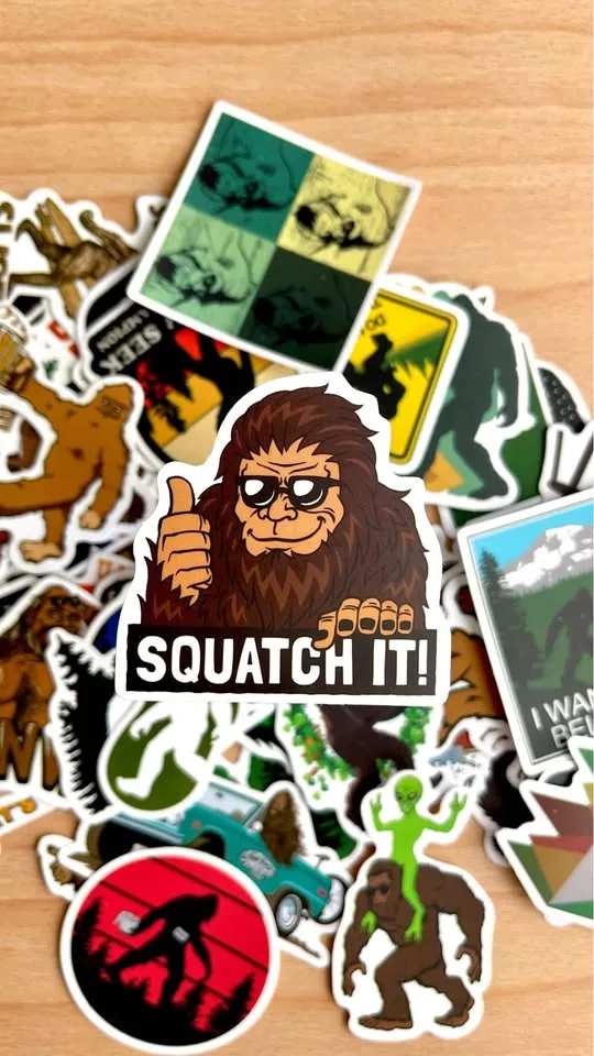 Pack of 50 Bigfoot Sasquatch Stickers image indicator(5)