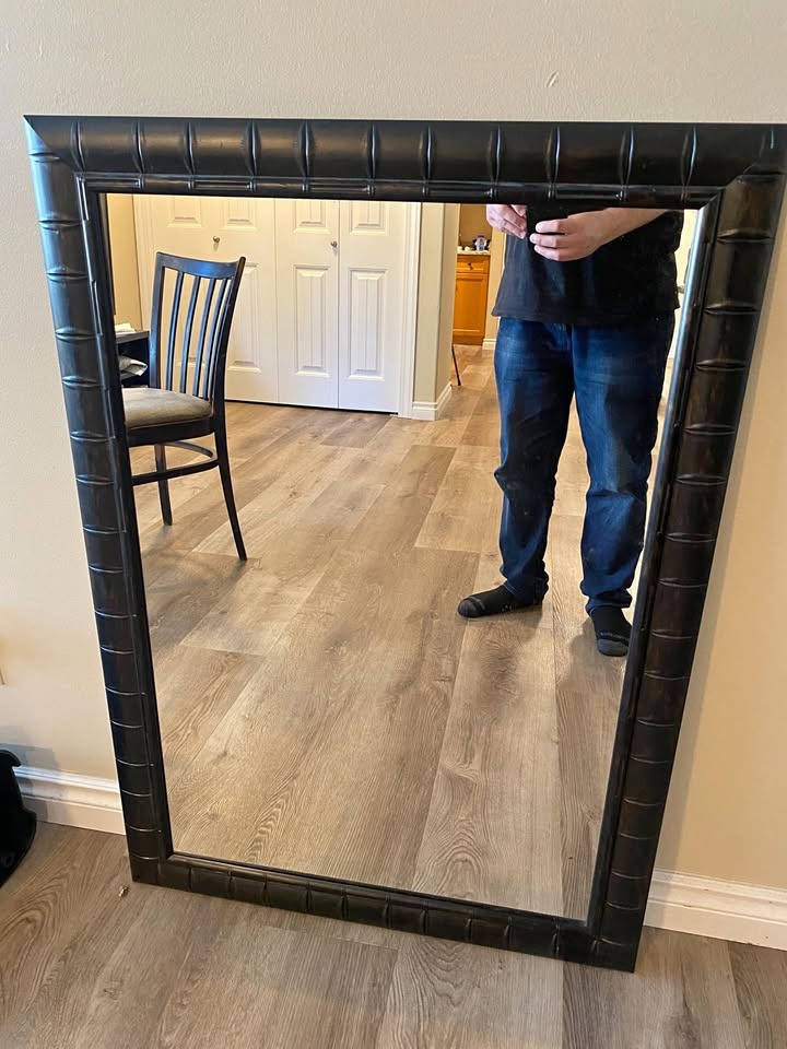 Large Framed Wall Mirror – 29” x 42”
