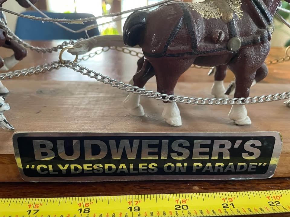 Vintage Budweiser Clydesdale Horse & Wagon - photo 5