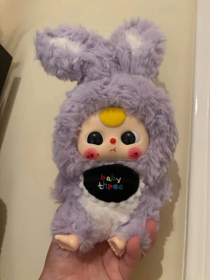 Baby three bunny plush image indicator(3)