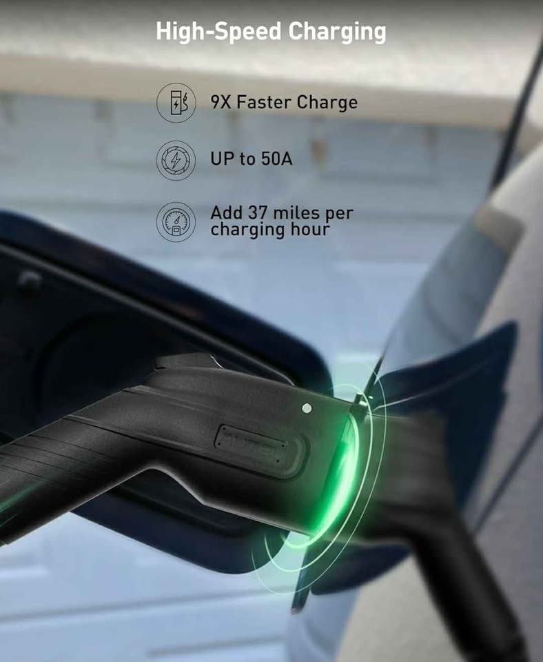 EV Charger, 240V, up to 50Amp, Level 2, Indoor/Outdoor, Wi-Fi - photo 2