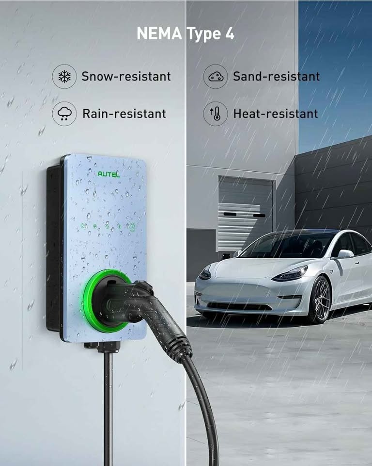 EV Charger, 240V, up to 50Amp, Level 2, Indoor/Outdoor, Wi-Fi - photo 4