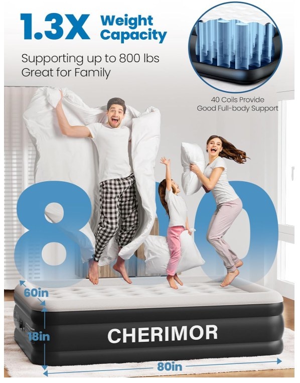 Queen Air Mattress with Built-in Pump - photo 2