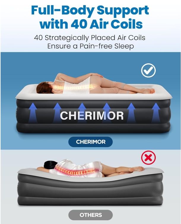 Queen Air Mattress with Built-in Pump - photo 3