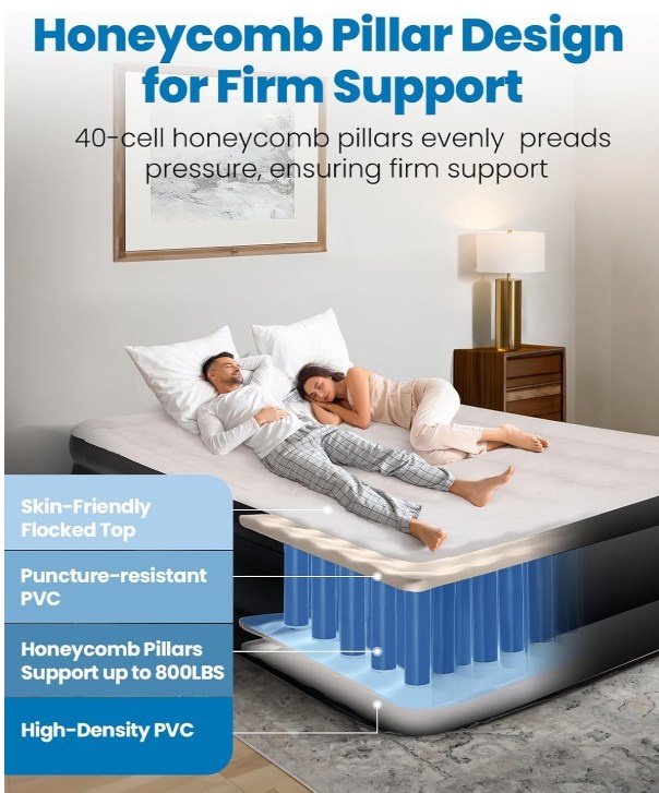 Queen Air Mattress with Built-in Pump - photo 4