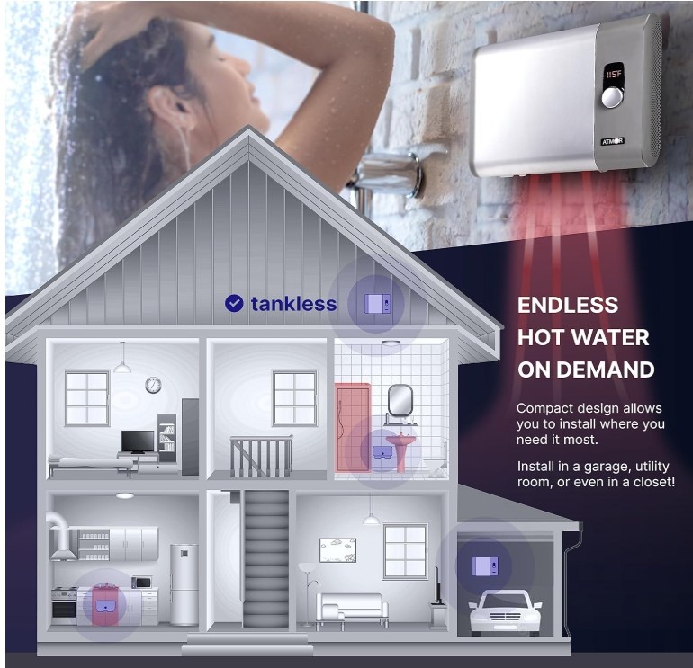 Tankless Water Heater, Electric, 5.4GPM - photo 4