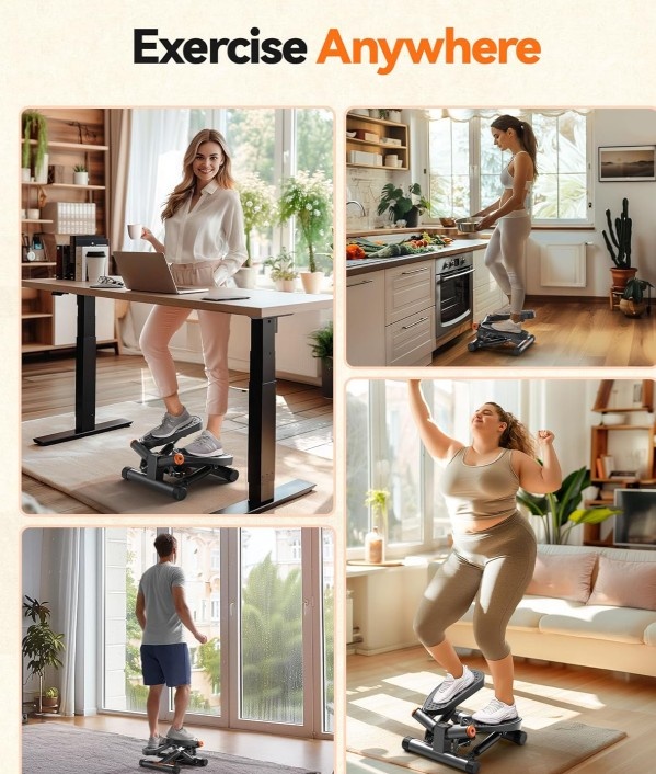 Fitness Twist Stepper with Resistance Bands - photo 2