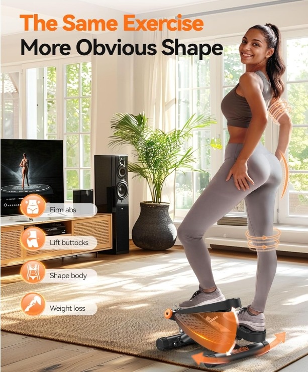 Fitness Twist Stepper with Resistance Bands - photo 3