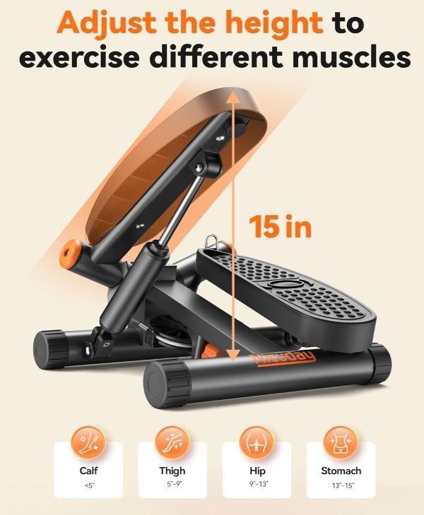Fitness Twist Stepper with Resistance Bands - photo 5