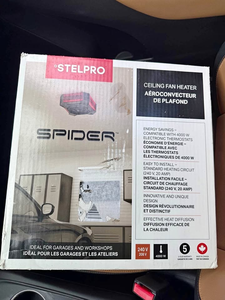 STELPRO ELECTRIC GARAGE HEATER