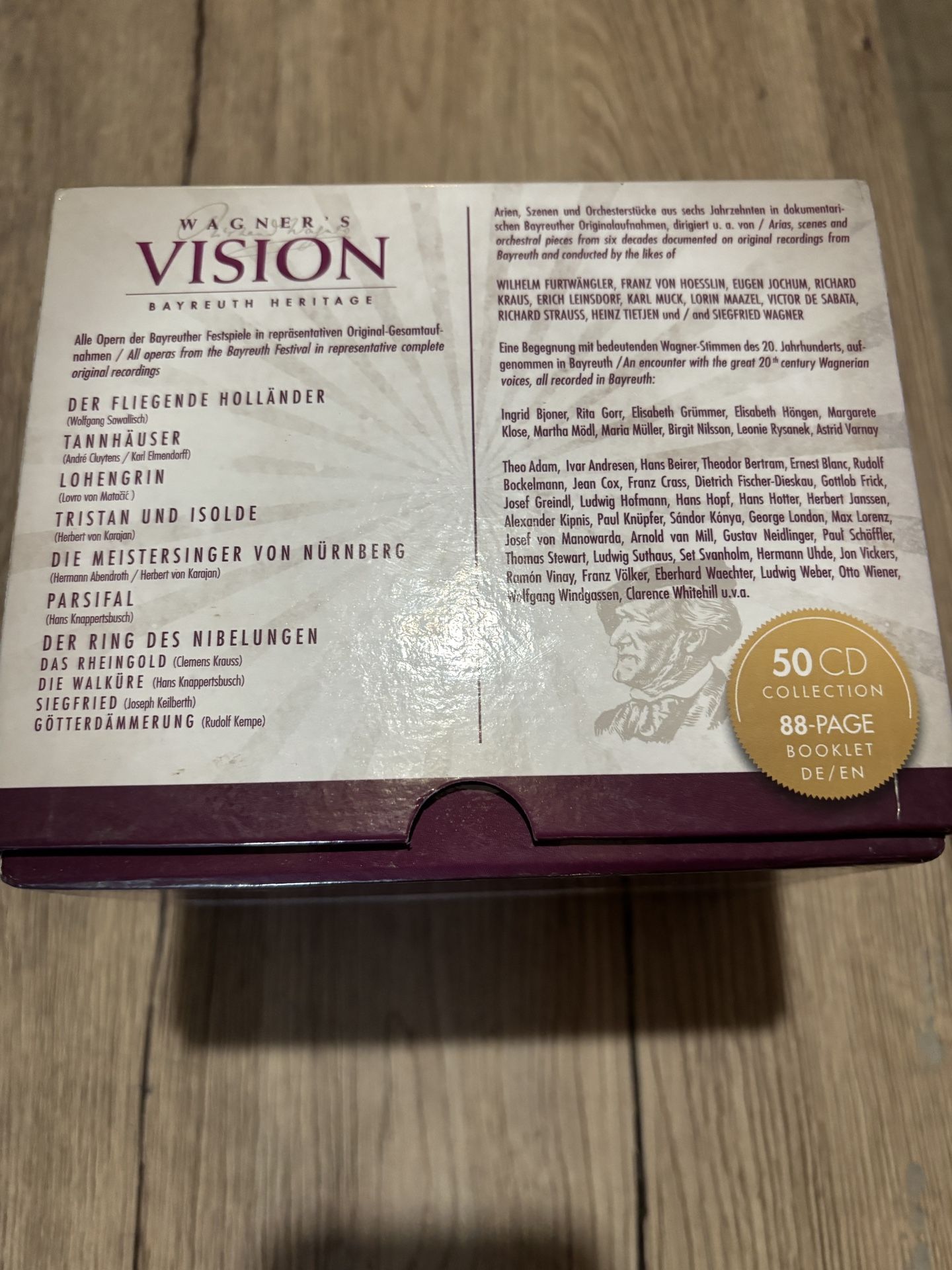 Wagner Opera 50 CD Box Set - photo 2