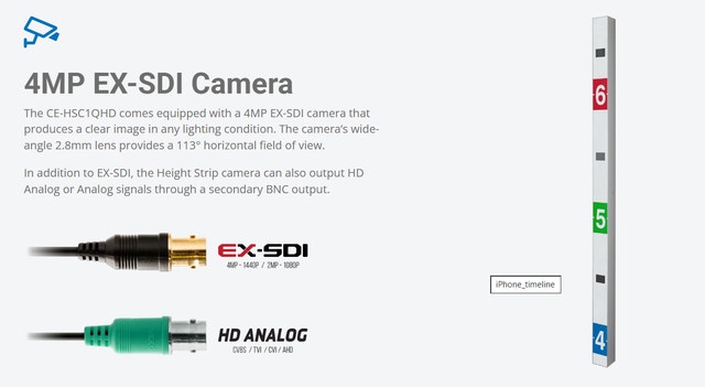 Clinton Electronics HDHS2435B Height Strip Covert Camera – $500 - photo 3