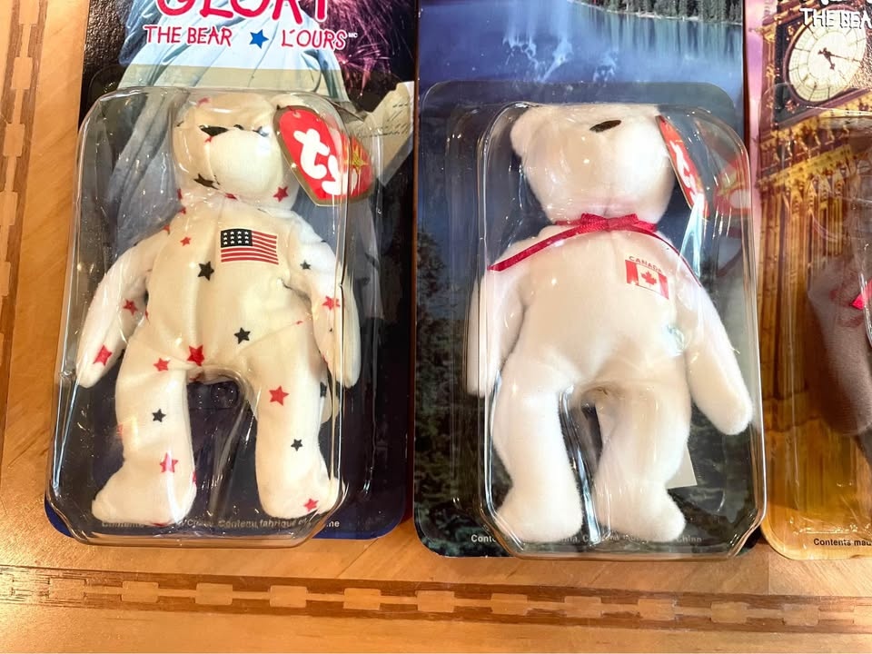1999 McDonald's Beanie Babies Flag Bear Collector's Set - photo 3