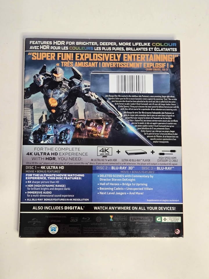 *NEW* Pacific Rim Uprising - 4K Ultra HD + Blu-ray - photo 2